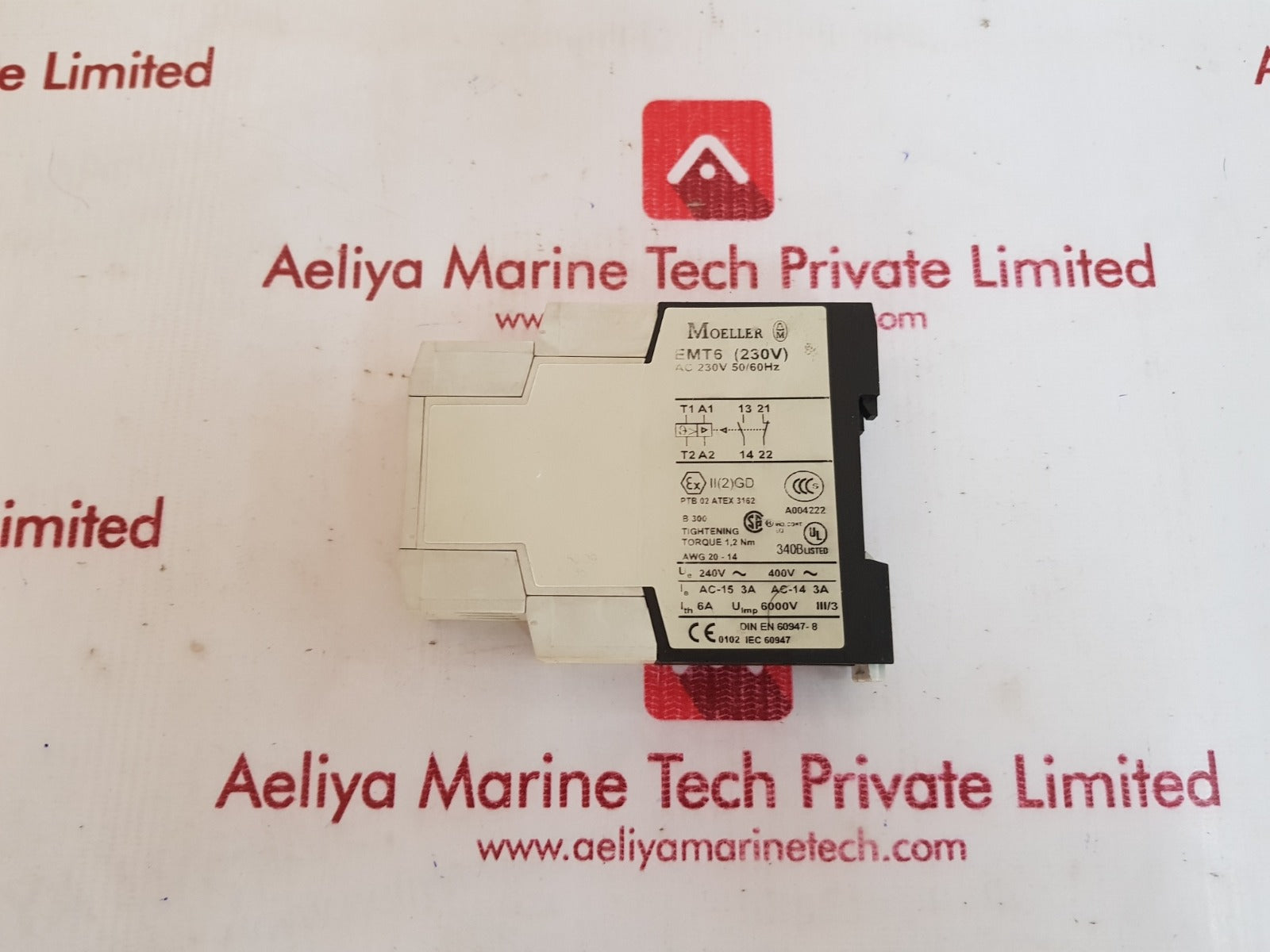 Moeller emt6(230v) motor overload relay 50/60hz