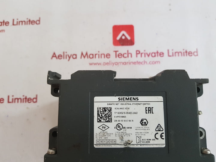 Siemens 6gk5216-0ba00-2aa3 ethernet switch