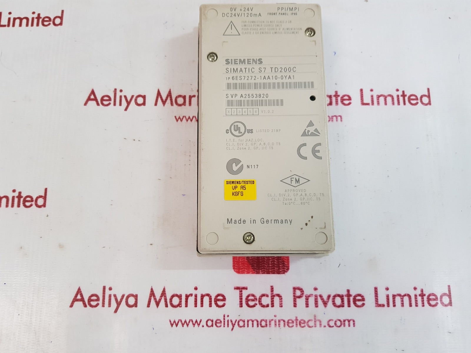 Siemens 6es7272-1aa10-0ya1 simatic s7 td200c display 