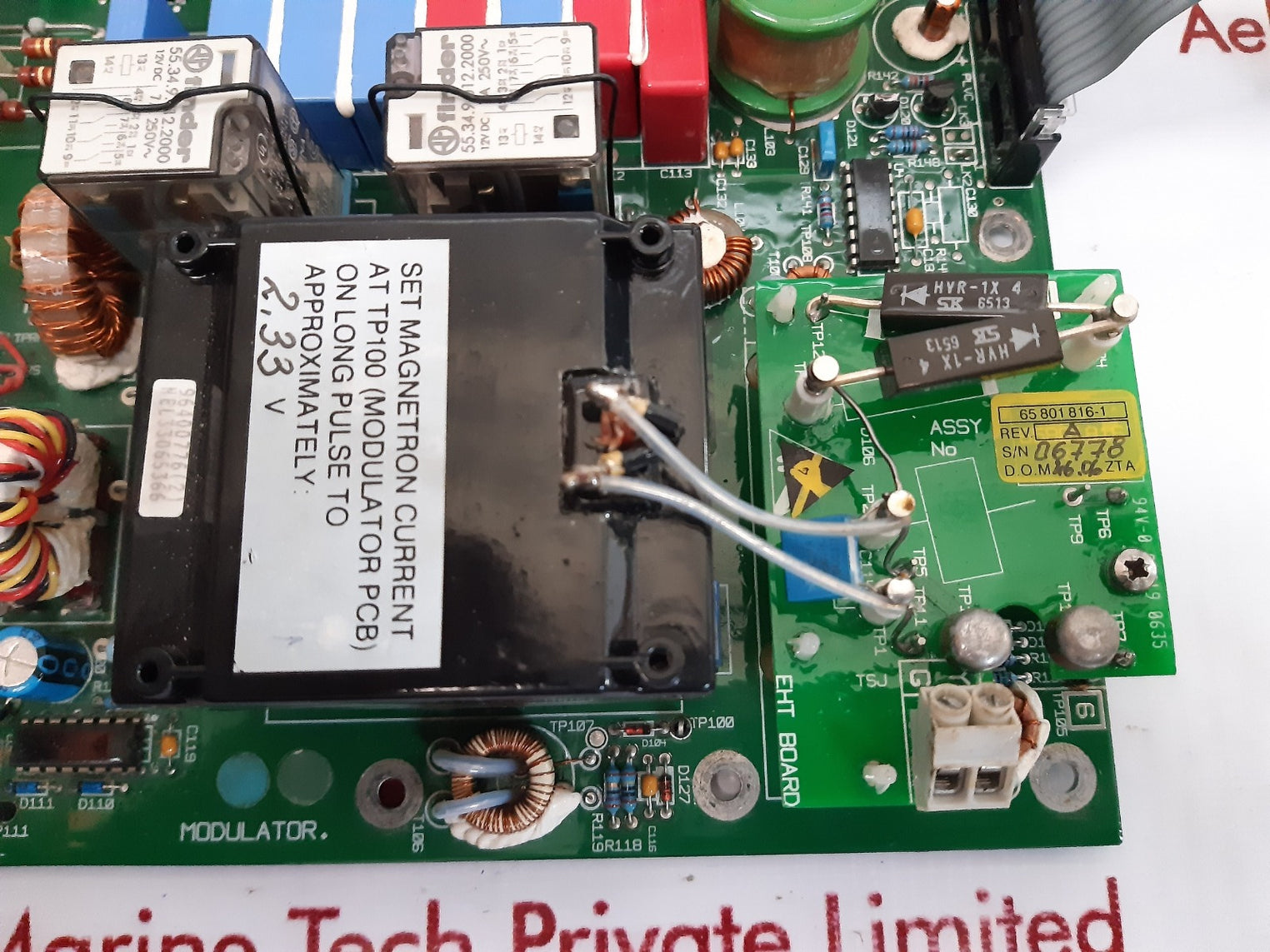 65801816-1 modulator rev a eht board