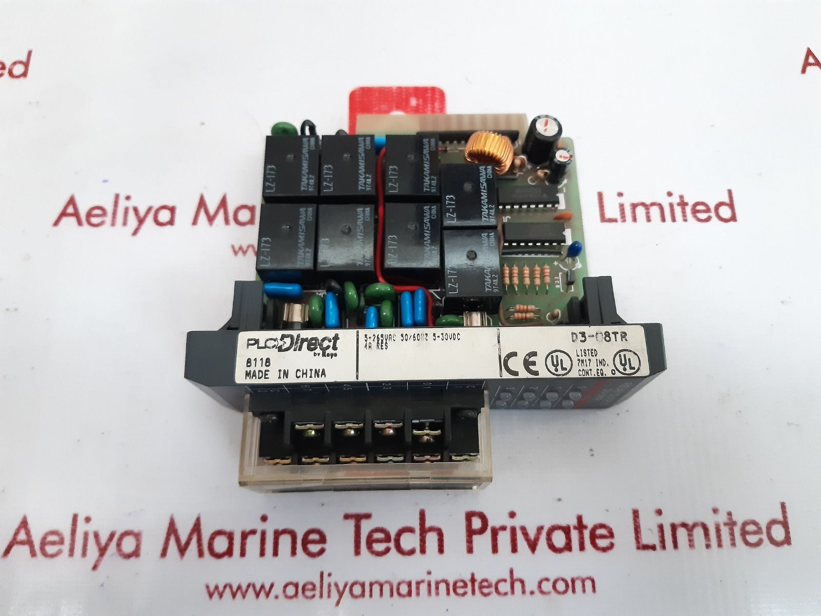 Plc direct d3-08tr relay output