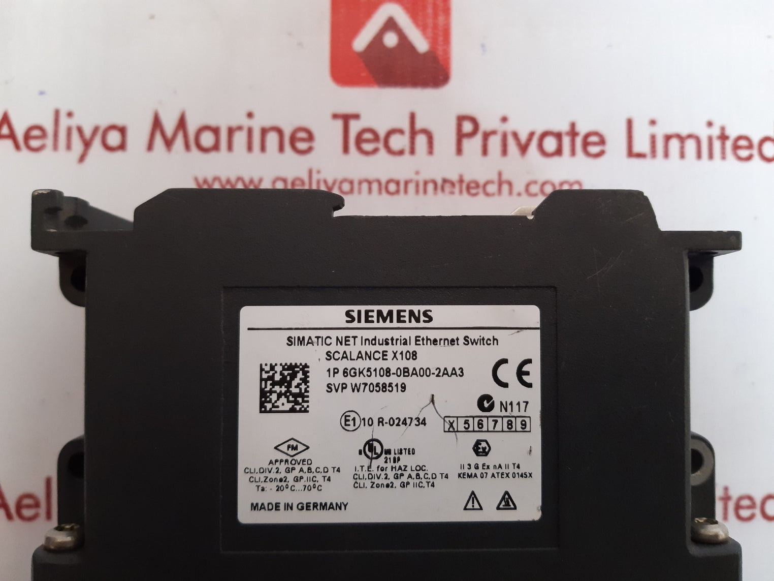 Siemens 6gk5108-0ba00-2aa3 scalance x108 ethernet switch