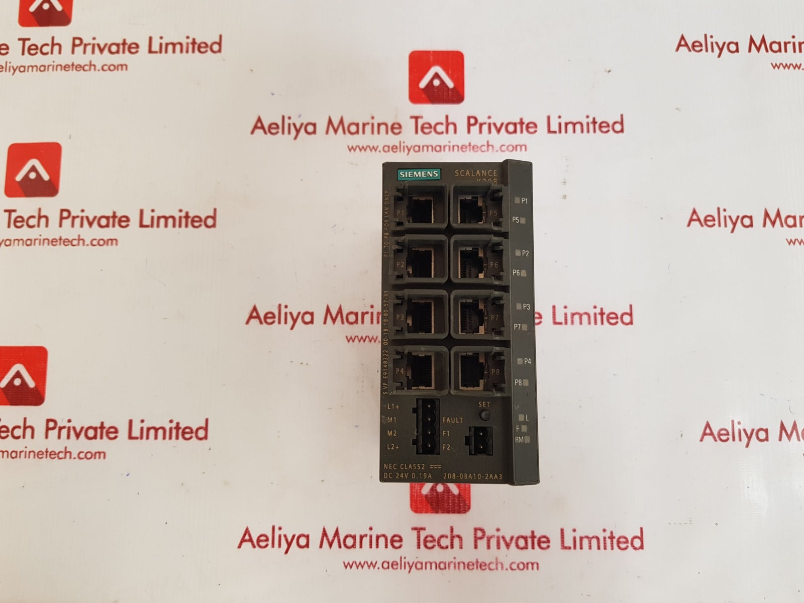 Siemens 6gk5208-0ba10-2aa3 ethernet switch svp  e9148322