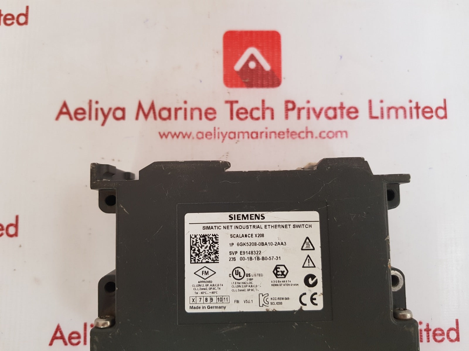 Siemens 6gk5208-0ba10-2aa3 ethernet switch svp  e9148322