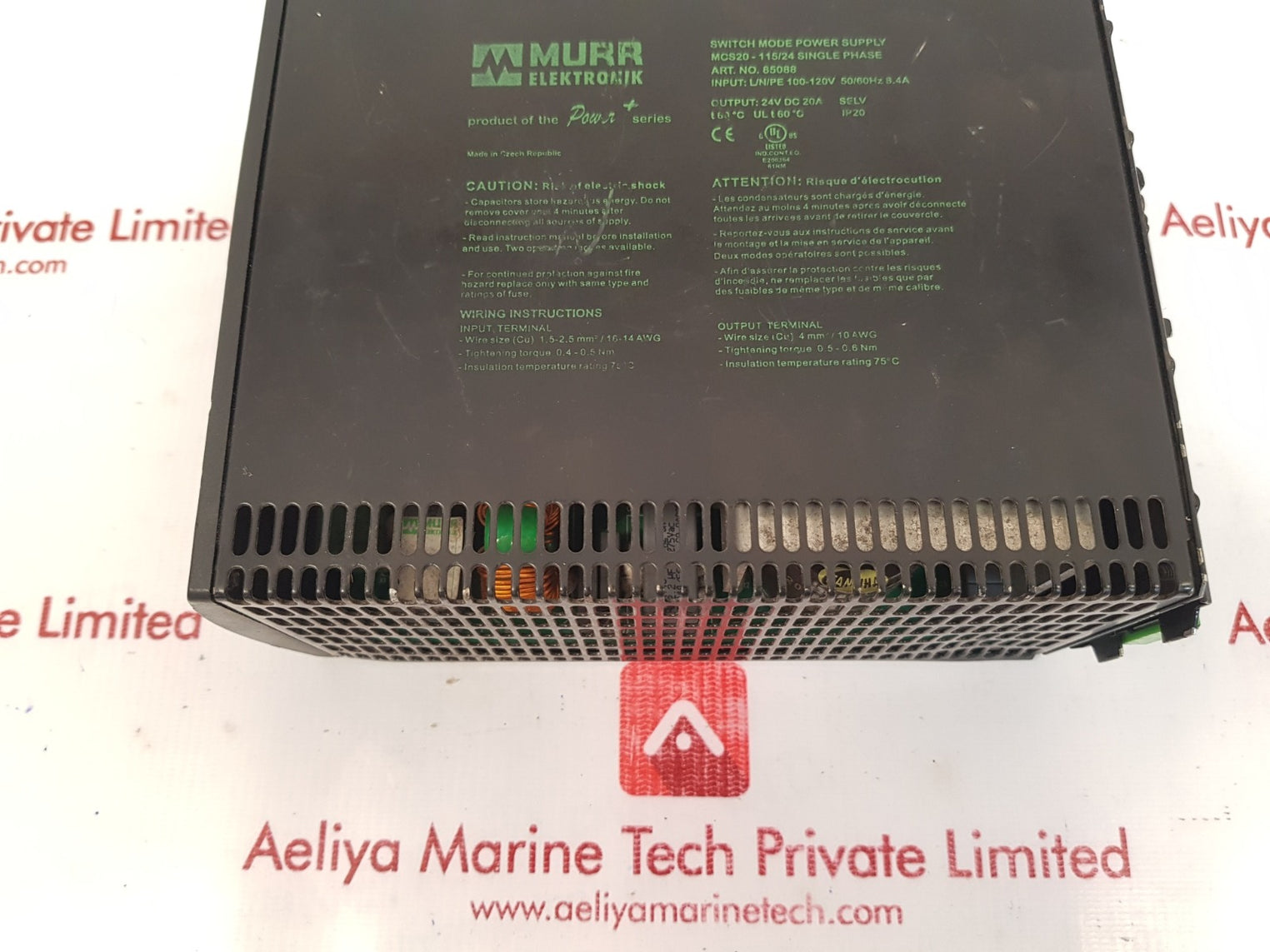 Murr elektronik 85088 mcs20-115/24 single phase power supply