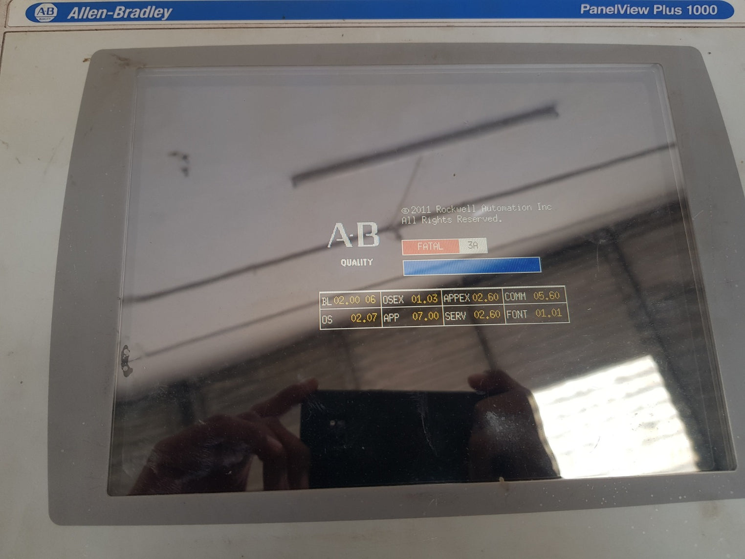 Allen-bradley panelview plus 1000 2711p-rdt10c color touch display module