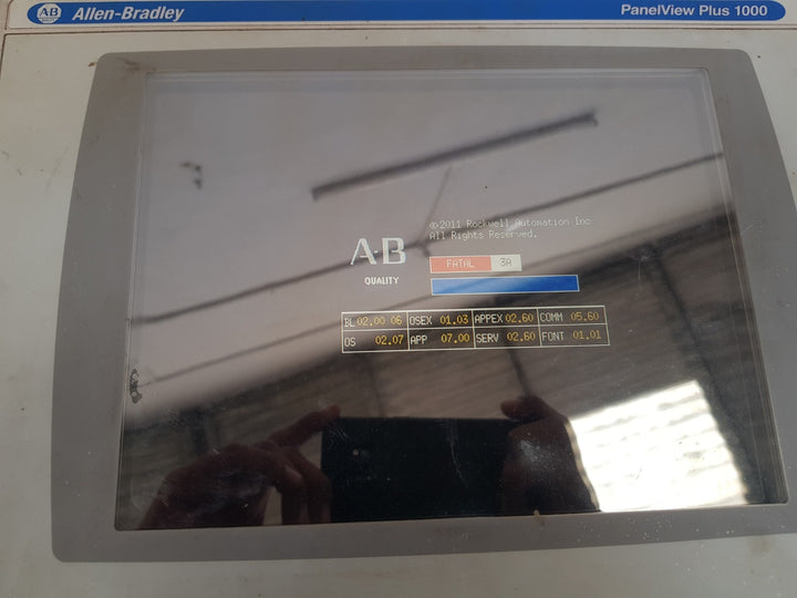 Allen-bradley panelview plus 1000 2711p-rdt10c color touch display module
