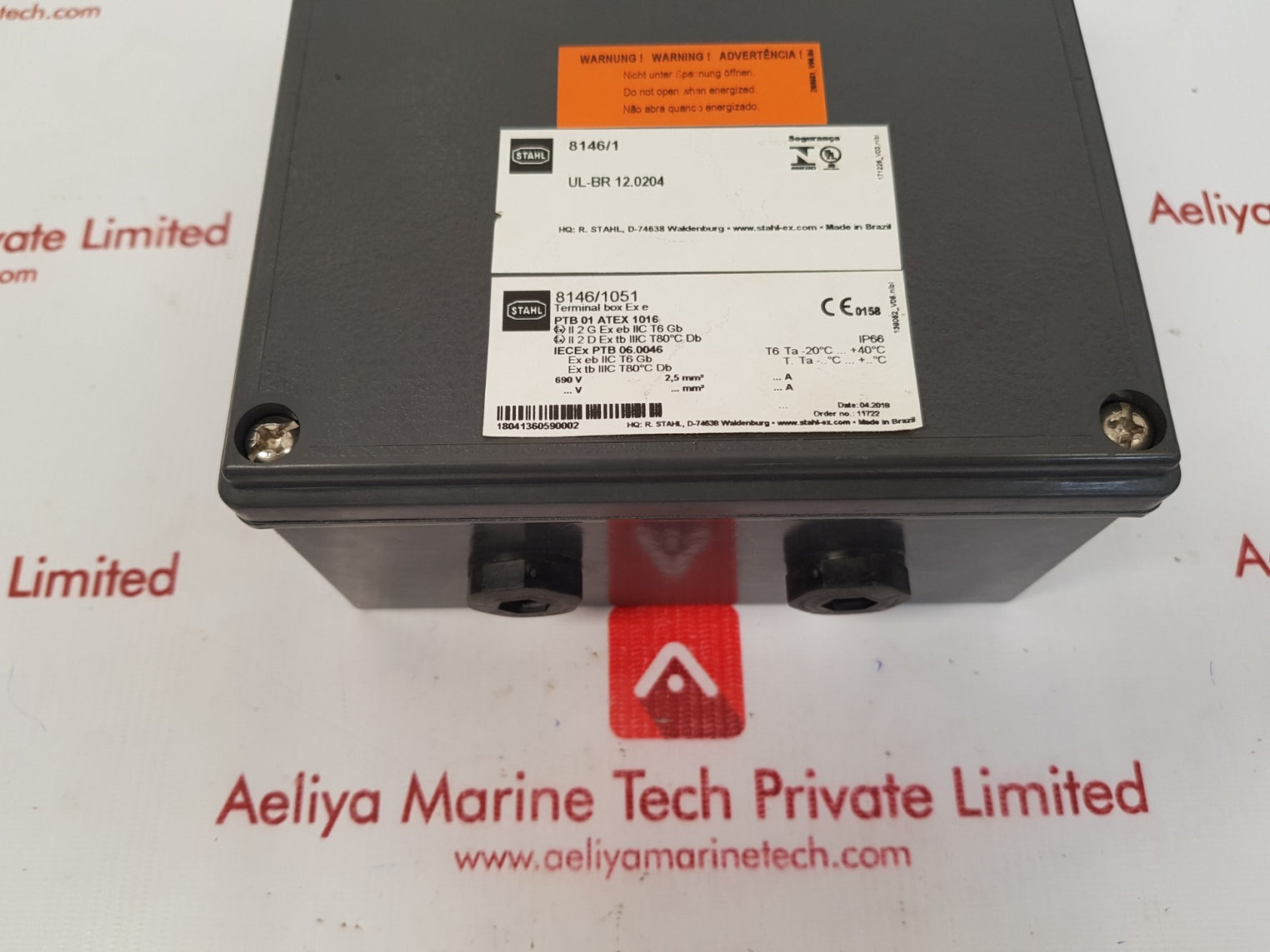 Stahl 8146/1051 terminal box ptb 01 atex 1016
