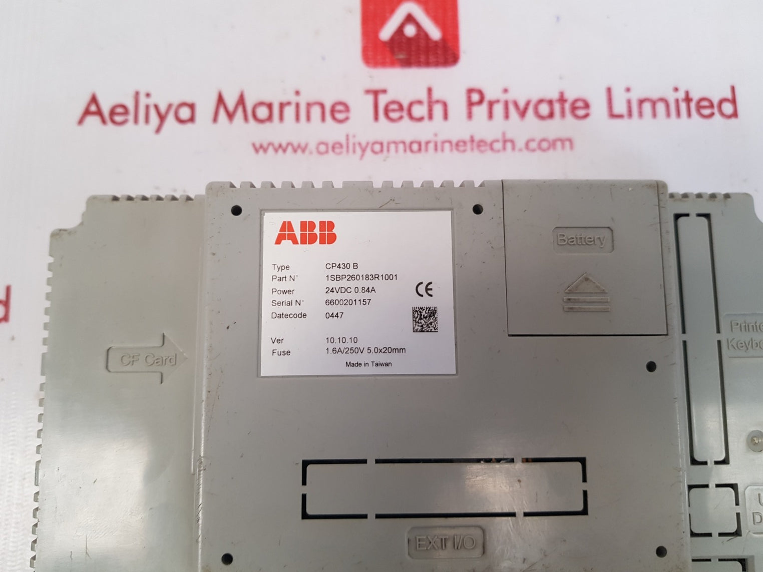 Abb cp430 b control panel 1sbp260183r1001 ver: 10.10.10