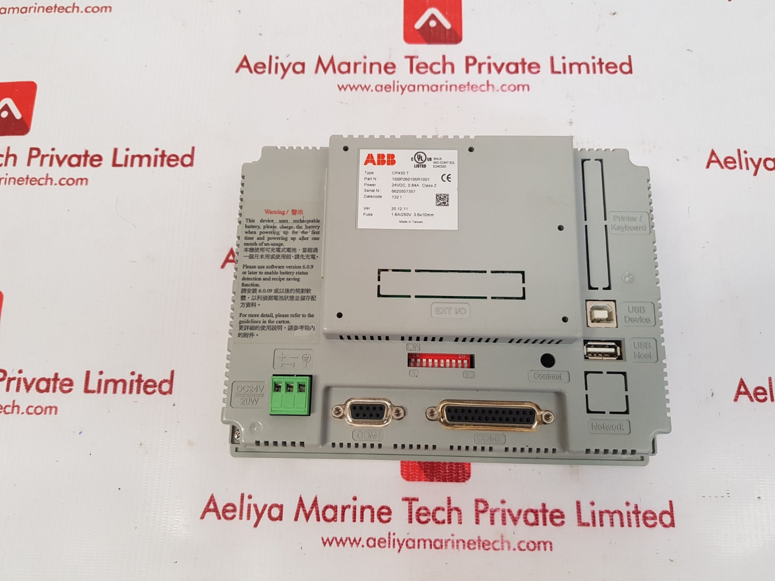 Abb cp430 t control panel 1sbp260195r1001 ver: 20.12.11