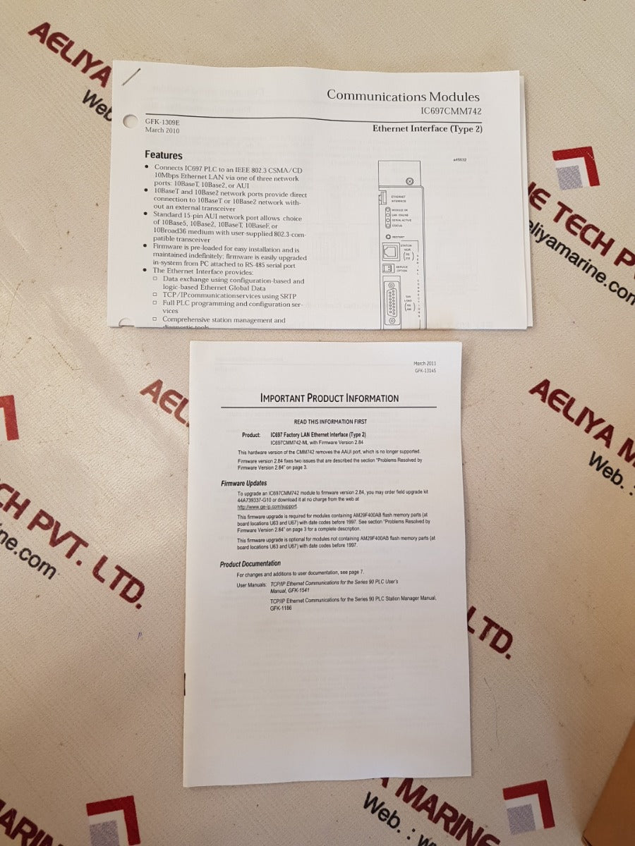 Ge ic697cmm742-ml type 2 ethernet interface module