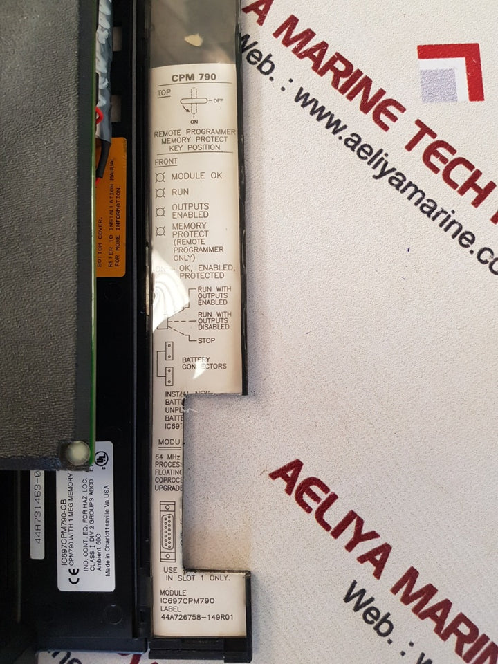 Ge ic697cpm790-cb central processor unit cpm 790