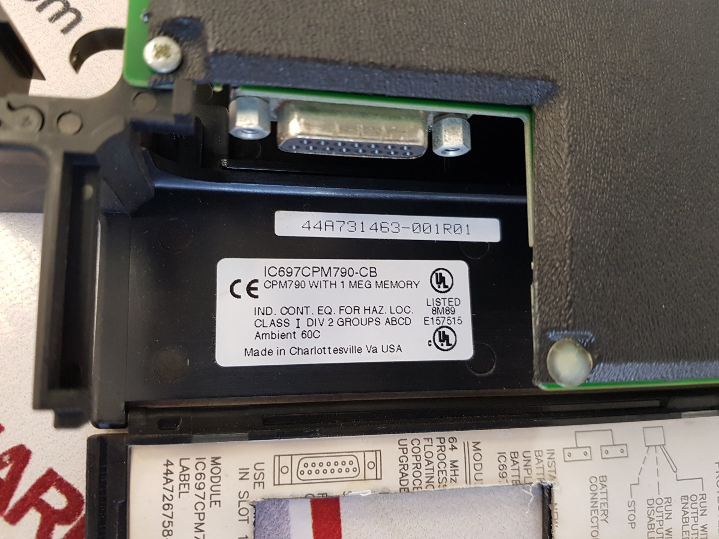 Ge ic697cpm790-cb central processor unit cpm 790
