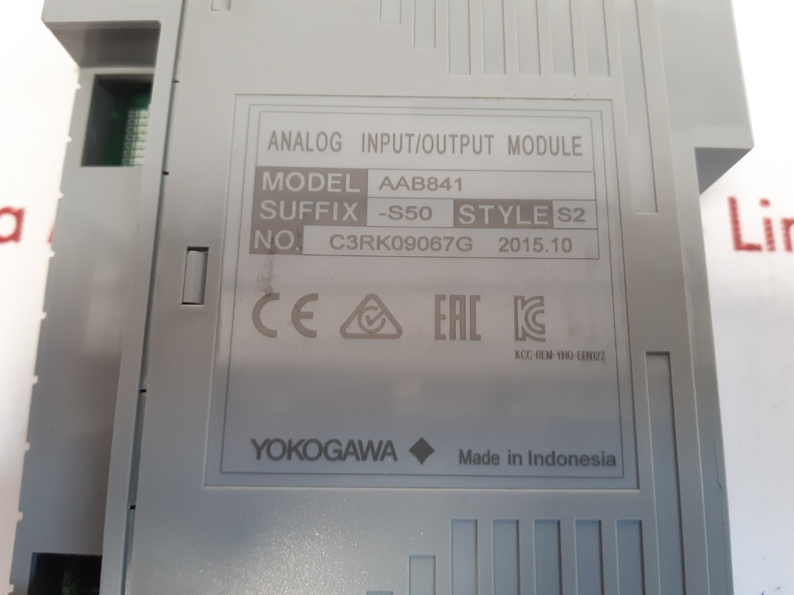 Yokogawa aab841-s50 s2 analog input/output module