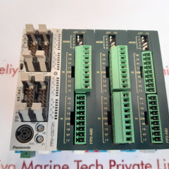 Panasonic fpg-c32t2h control unit with fp0-a80 converter 