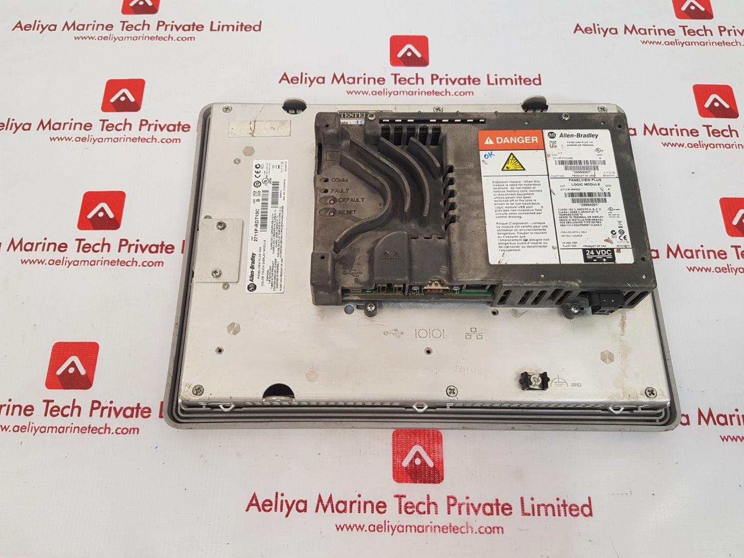 Allen-bradley panelview plus 1000 2711p-rdt10c color touch display module