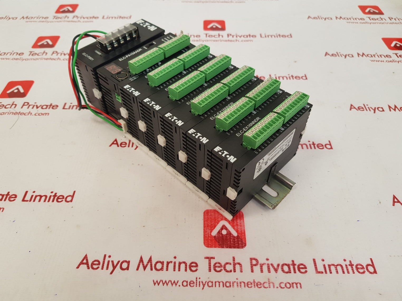 Eaton elc-ps01,elc-pa10aadr,elc-ex16nndr logic controller module 