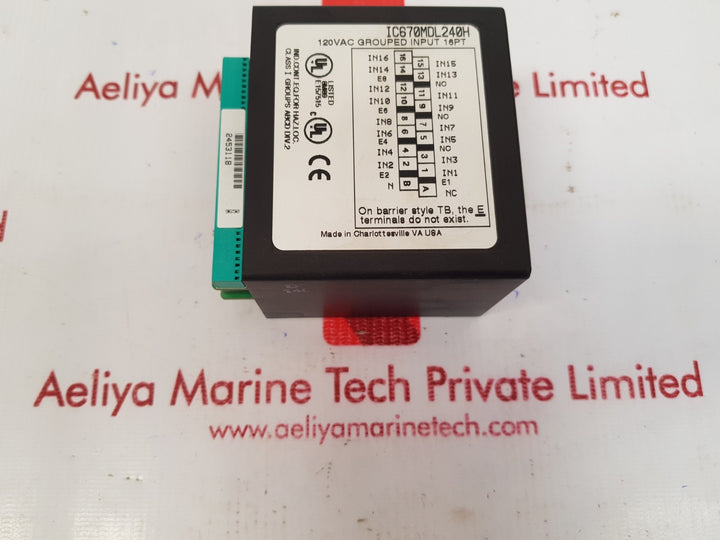 Ge fanuc Ic670mdl240h output module 