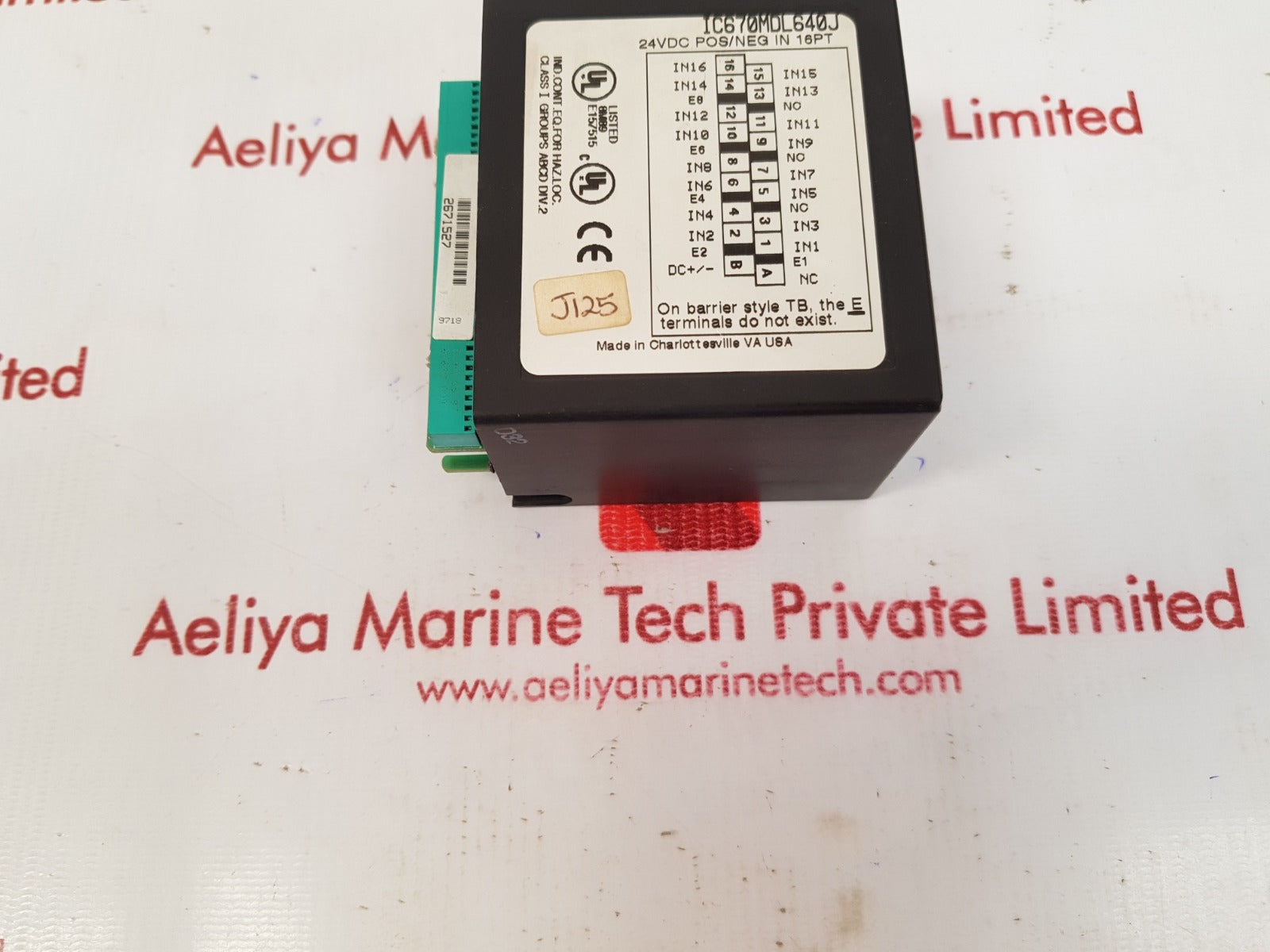 Ge fanuc Ic670mdl640j input module