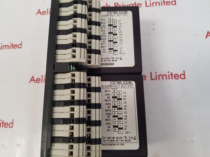 Ge fanuc Ic670alg320a/ic670alg320c output module with ic670chs002e i/o base