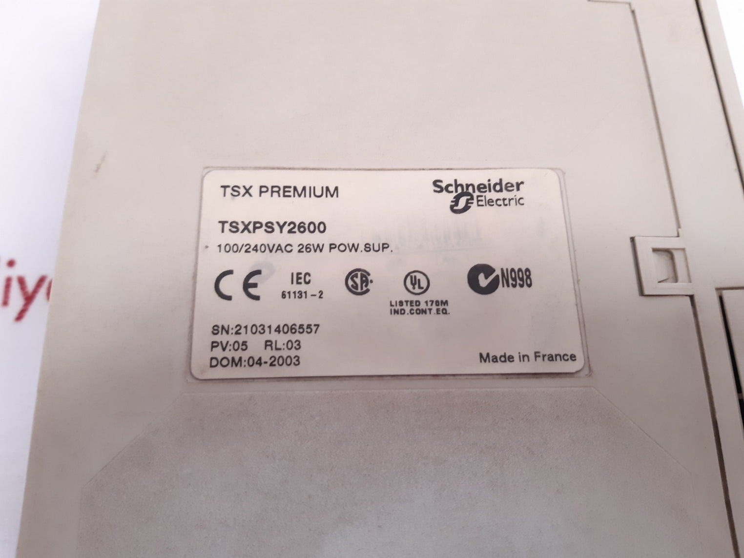 Schneider tsx psy2600 power supply module
