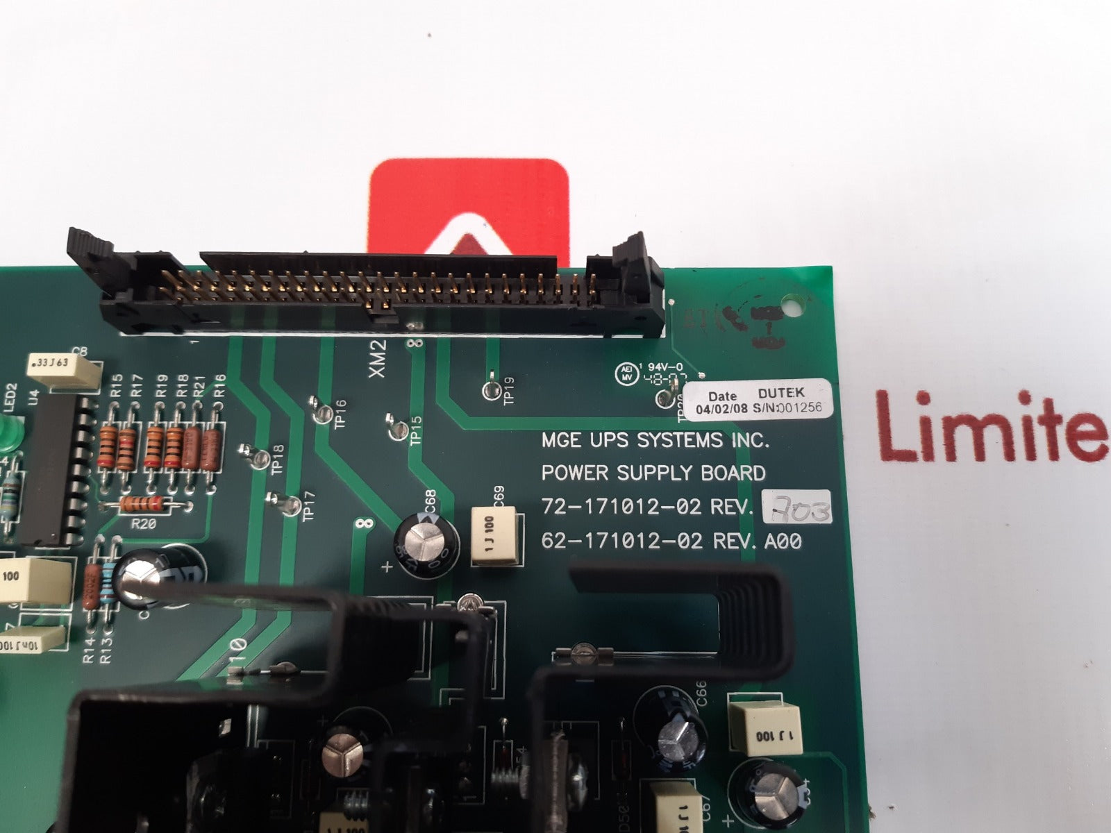 Mge 72-171012-02 rev. a03 power supply board 62-171012-02 rev. a00
