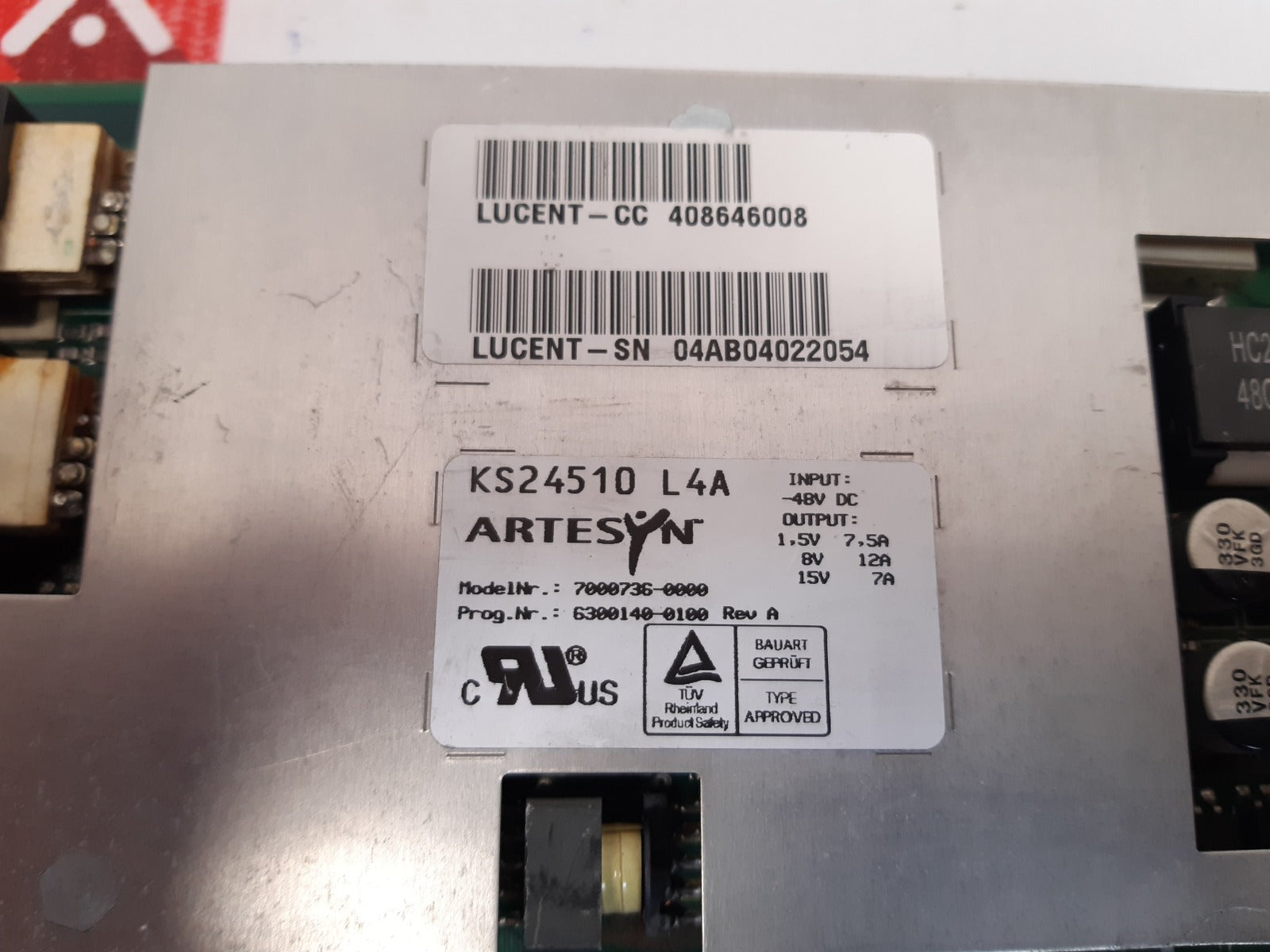 Artesyn lucent ks24510 l4a cpc-b power converter