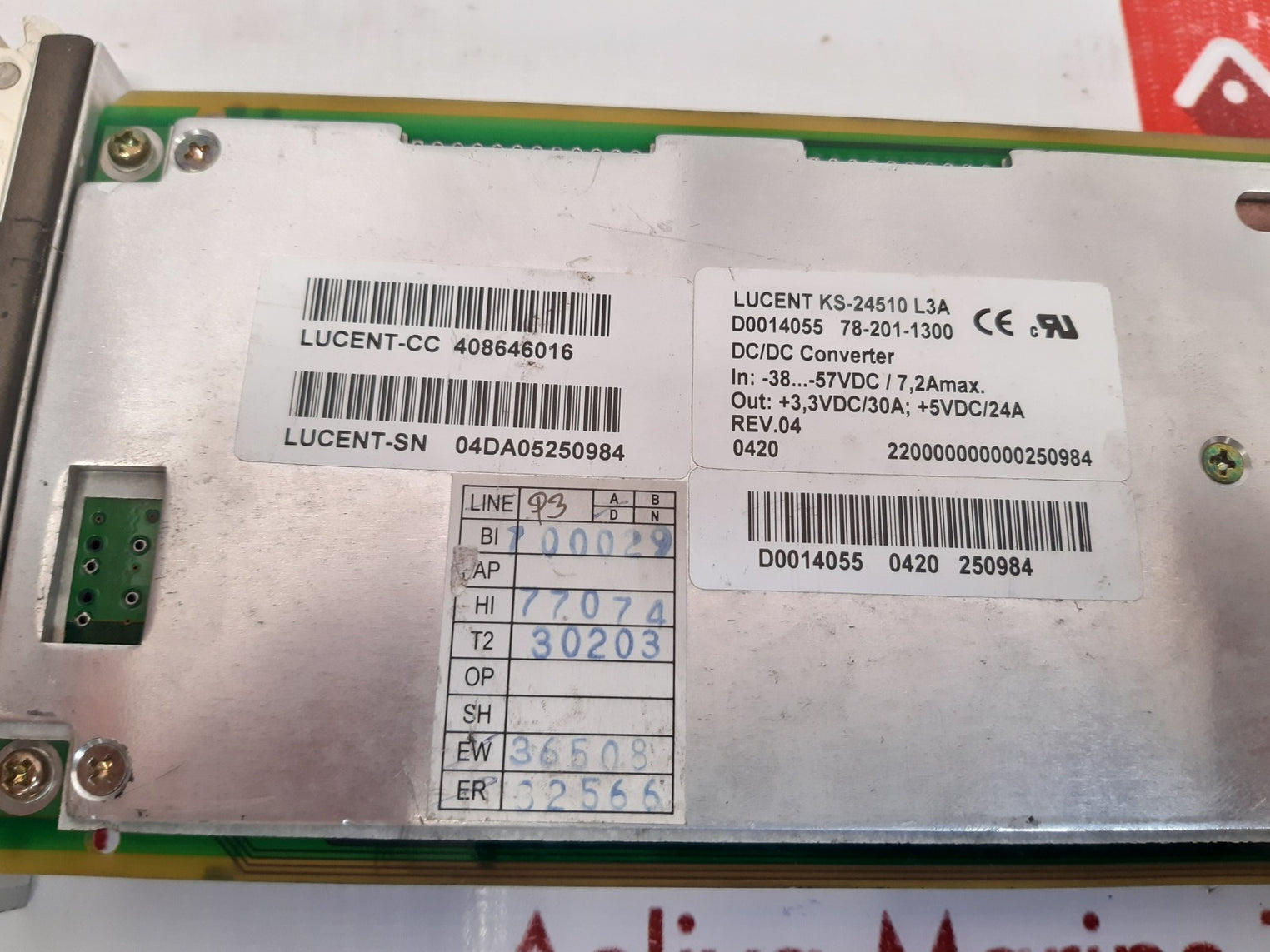 Lucent cpc-a power converter ks-24510 l3a 