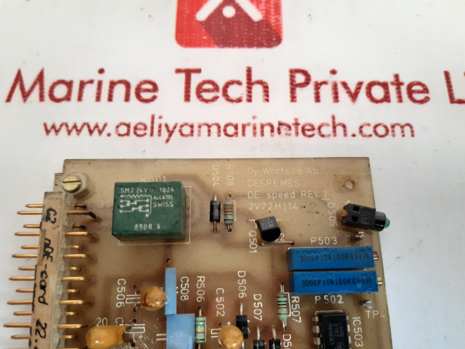 wartsila c2 nde-card 22.23b001200 pcb card 2v72h114 rev.2