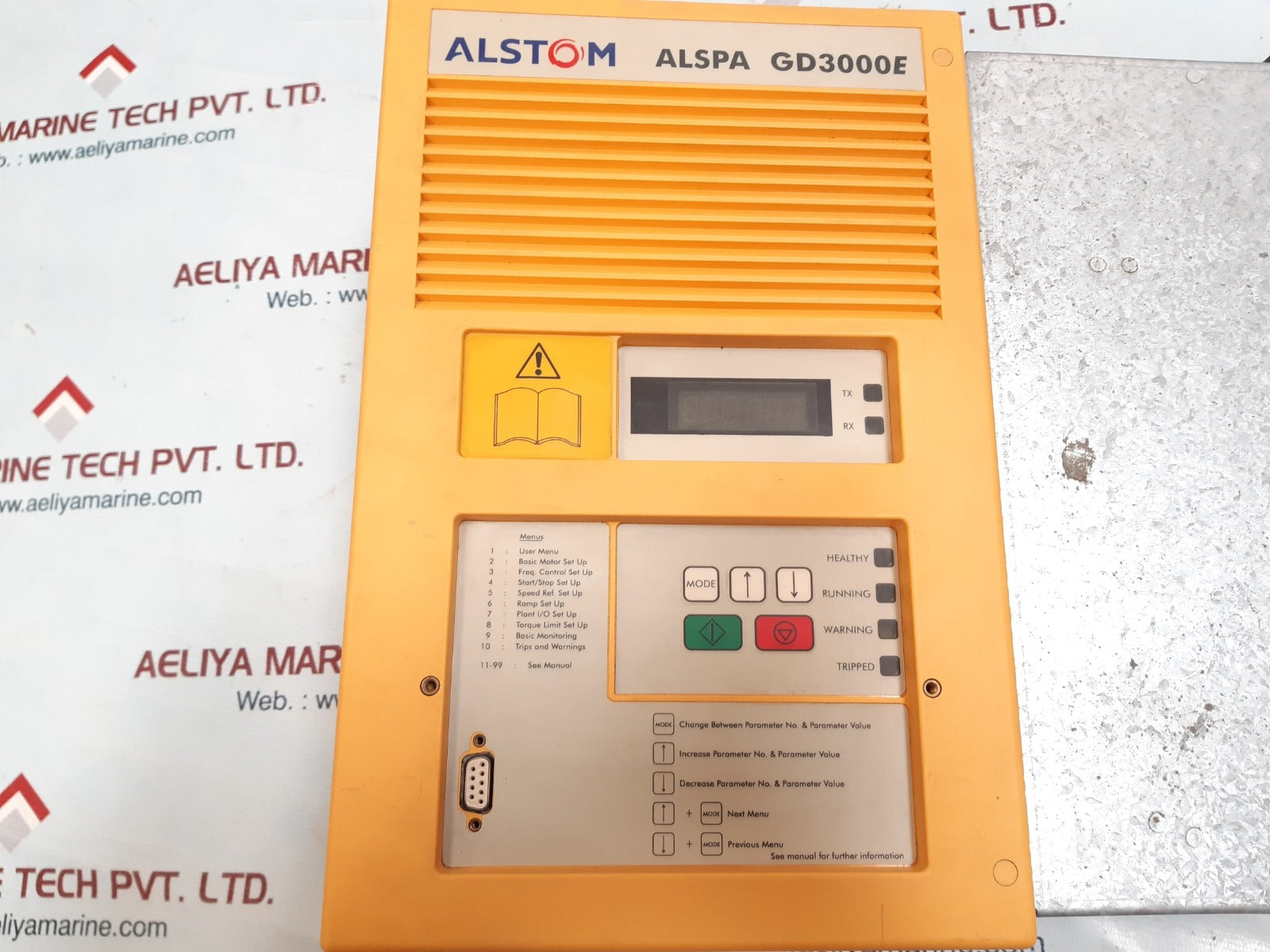 Alstom alspa gd3000e drive course board 30v9200/110 with gds1003-4001 keypad