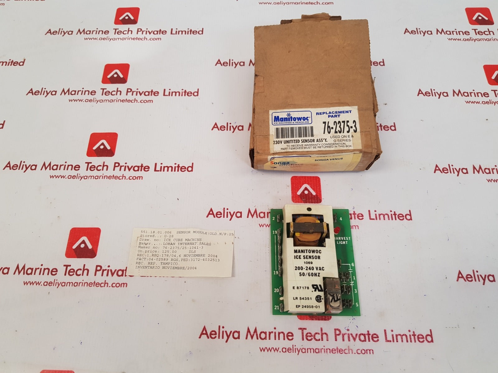Manitowoc ep 24958-01 ice machines sensor 