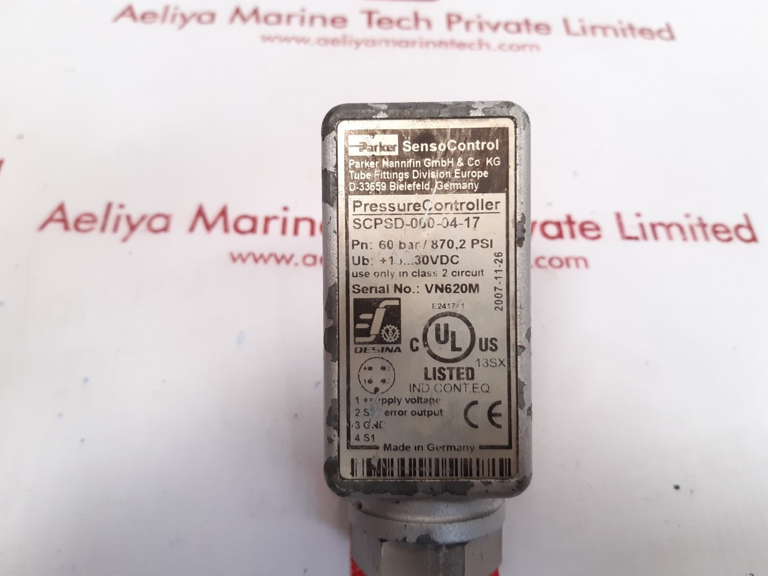 Parker scpsd-060-04-17 pressure switch