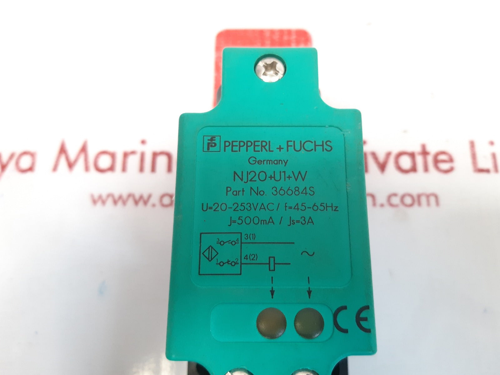 Pepperl + fuchs nj20+u1+w proximity switch sensor