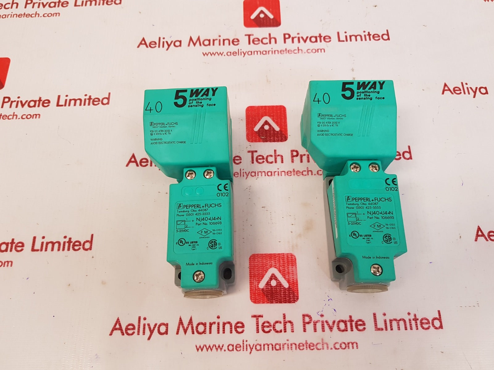 Pepperl+fuchs nj40+u4+n proximity sensor 106693