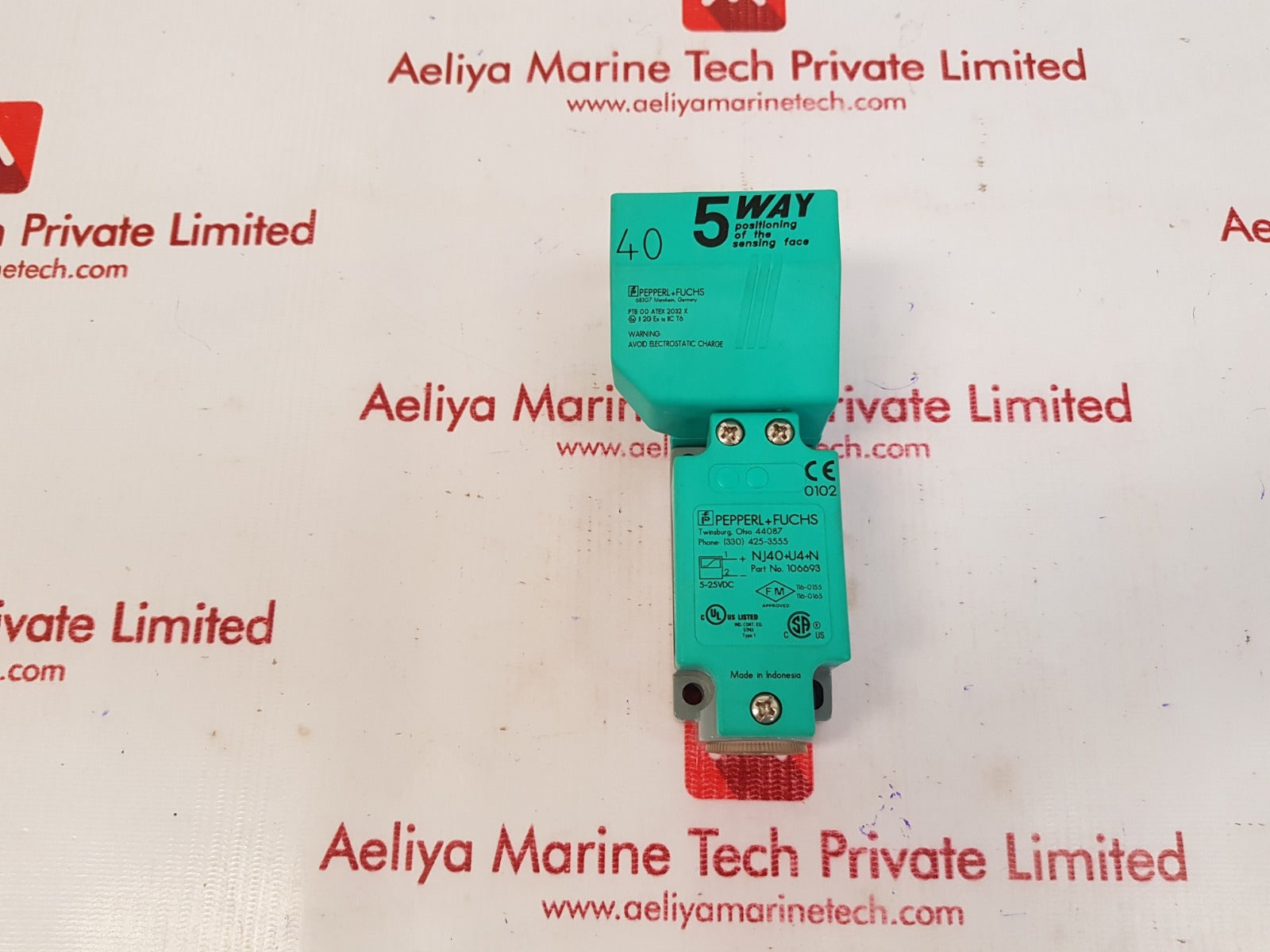 Pepperl+fuchs nj40+u4+n proximity sensor 106693