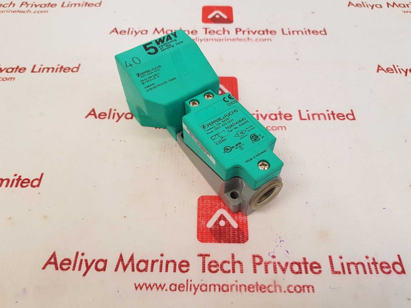 Pepperl+fuchs nj40+u4+n proximity sensor 106693