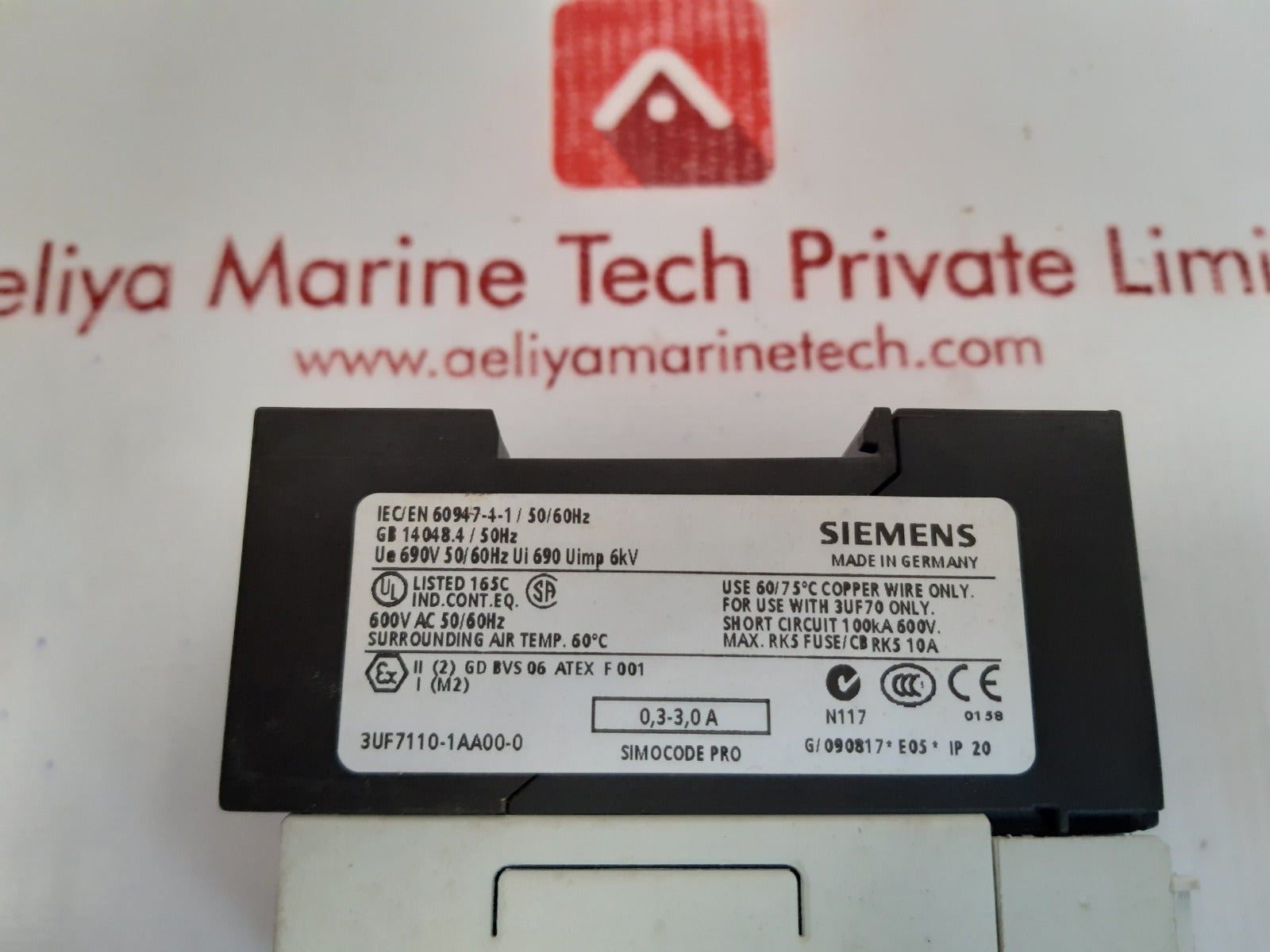 Siemens 3uf7110-1aa00-0 voltage measuring module 