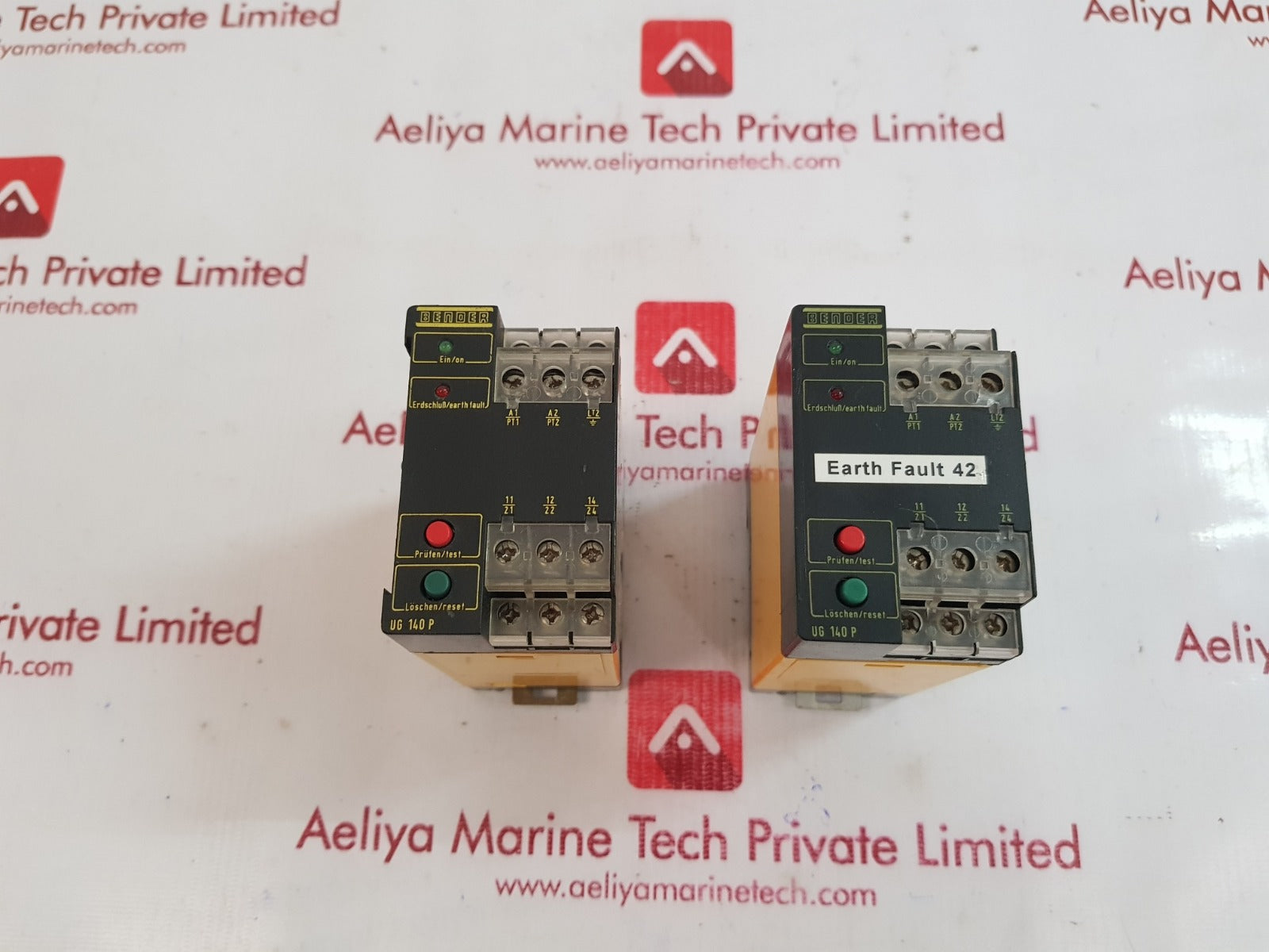Bender ug 140p earth fault relay