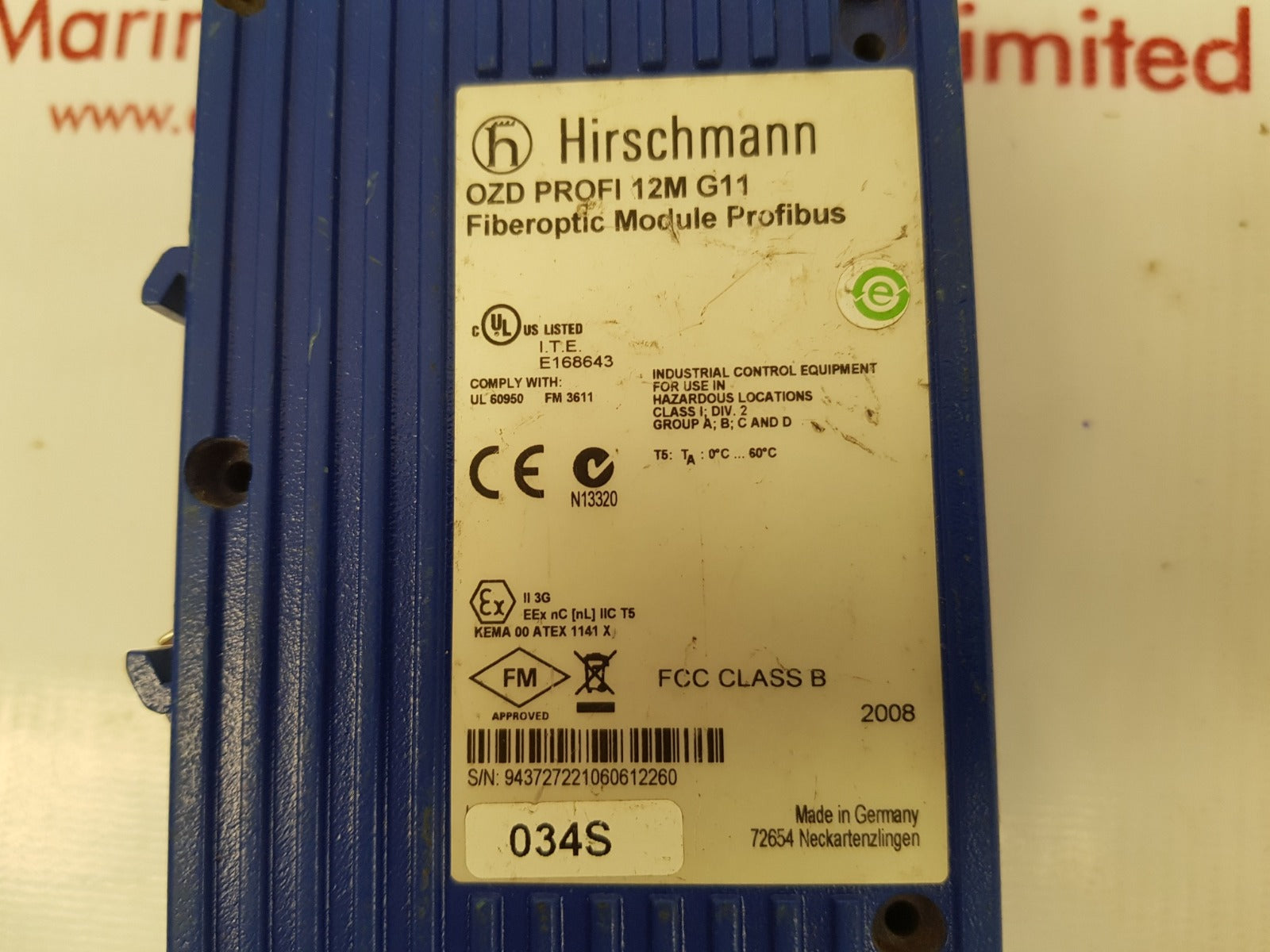 Hirschmann ozd profi 12m g11 fiberoptic module profibus