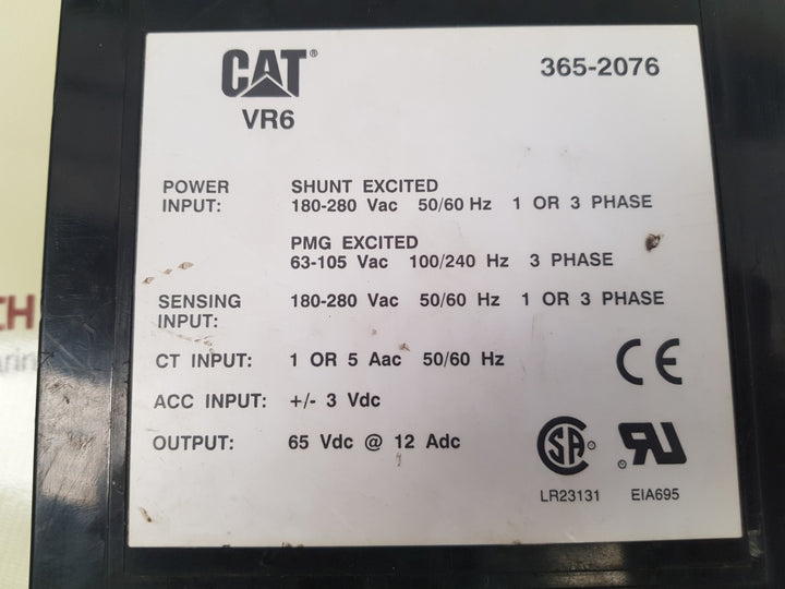 Cat vr6 365-2076 voltage regulator used 