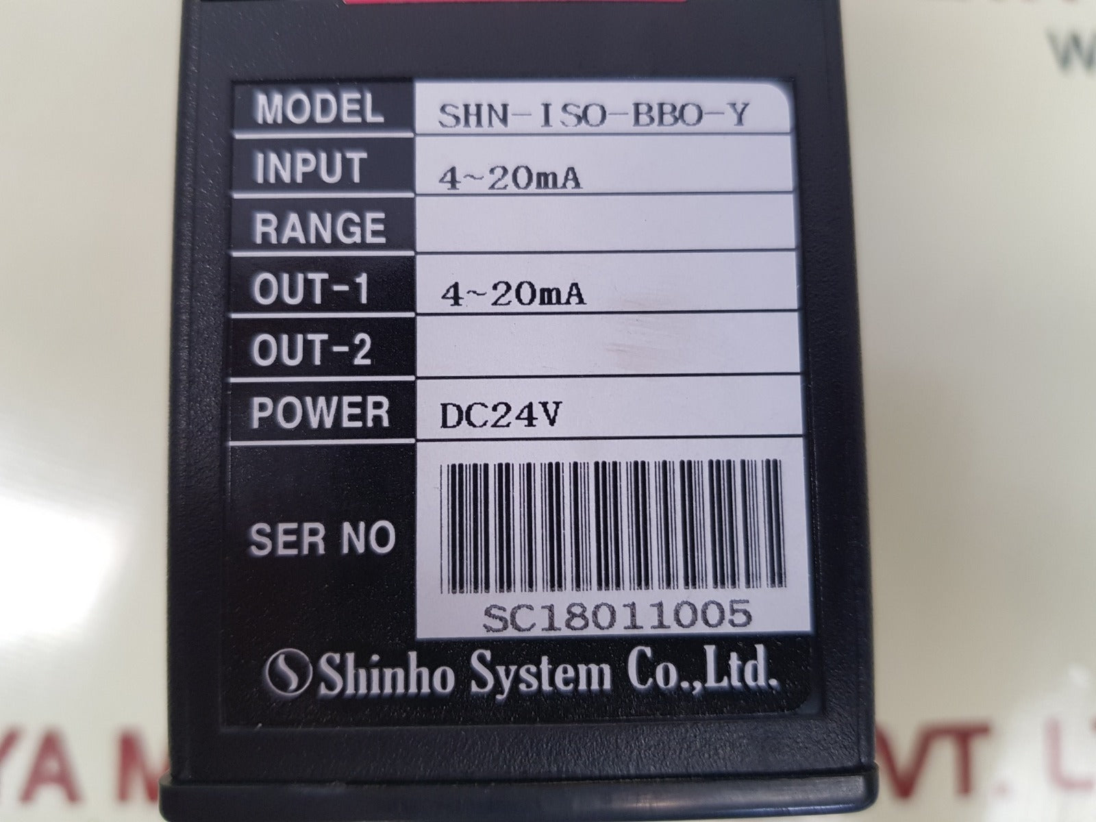 Shinho shn-iso-bbo-y s-unit signal conditioner
