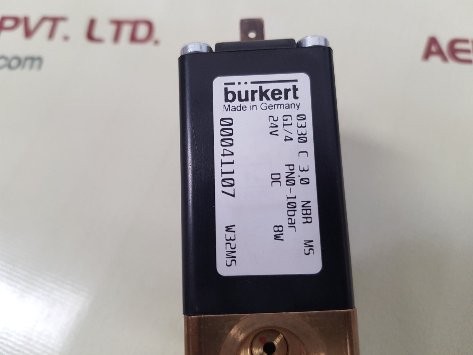 Burkert 0330 c 3.0 nbr ms solenoid valve