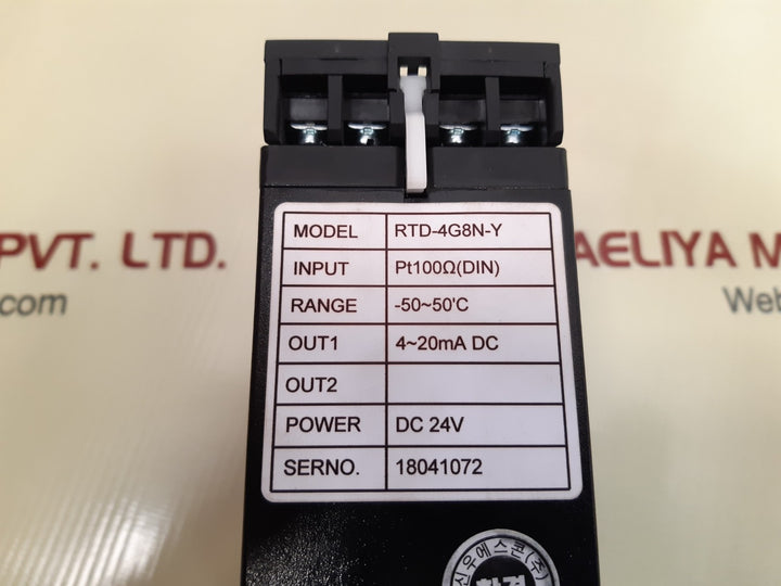 Sinwoo s-con rtd-4g8n-y isolated temperature signal converter