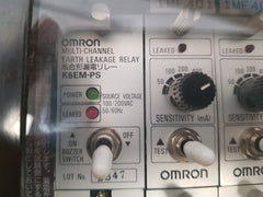 Omron k6em-ps multi-channel earth leakage relay  100/ 200 vac