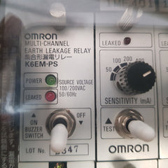 Omron k6em-ps multi-channel earth leakage relay  100/ 200 vac