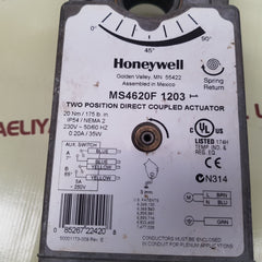 Honeywell ms4620f 1203 two position direct coupled actuator
