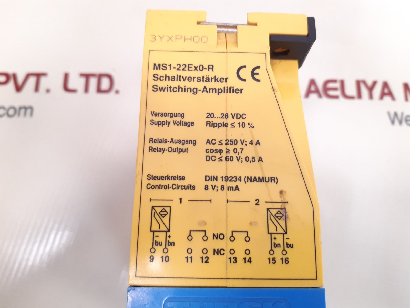 Turck ms1-22ex0-r multi safe switching-amplifier 20..28vdc 