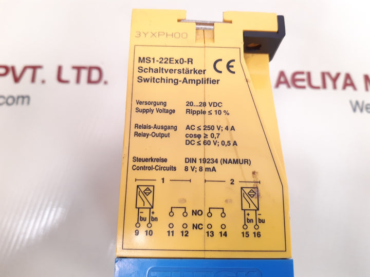 Turck ms1-22ex0-r multi safe switching-amplifier 20..28vdc 