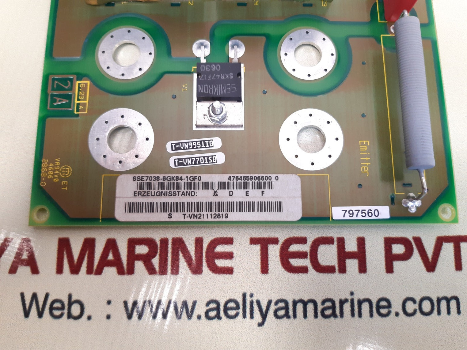 Siemens 6se7038-6gk84-1gf0 snubber module 