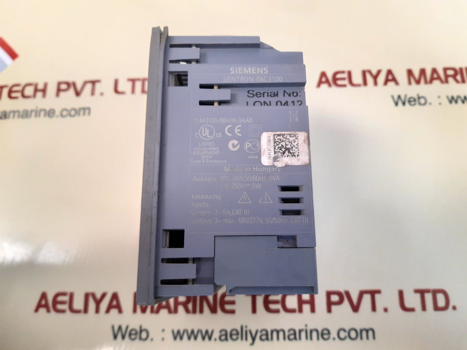 Siemens 7km3133-0ba00-3aa0 sentron pac3100 power monitor device 100-240v